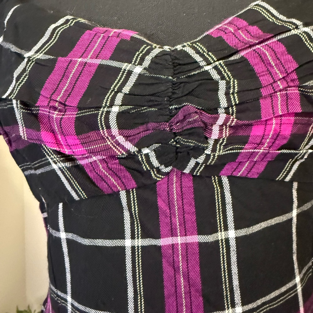 Bar III plaid mini dress - Picture 3 of 8